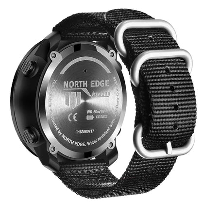 NORTH EDGE APACHE 3 – Ceas Militar Outdoor cu Altimetru, Barometru & Busolă | Rezistent 50M