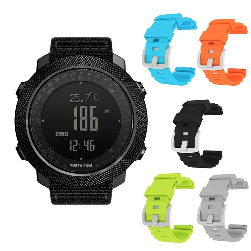NORTH EDGE APACHE 3 – Ceas Militar Outdoor cu Altimetru, Barometru & Busolă | Rezistent 50M