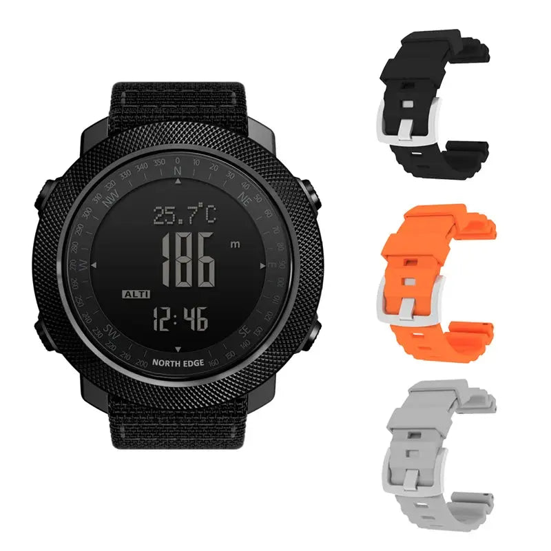 NORTH EDGE APACHE 3 – Ceas Militar Outdoor cu Altimetru, Barometru & Busolă | Rezistent 50M
