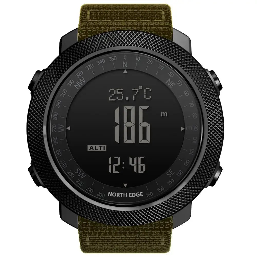 NORTH EDGE APACHE 3 – Ceas Militar Outdoor cu Altimetru, Barometru & Busolă | Rezistent 50M