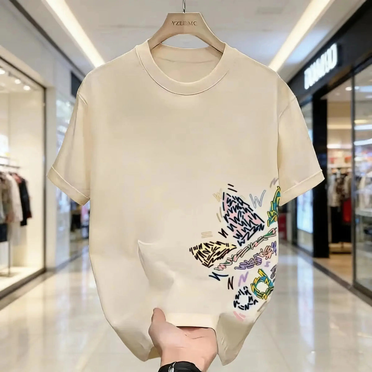 8 Color Unisex Graphic Car Print T-Shirt Crew Neck Top
