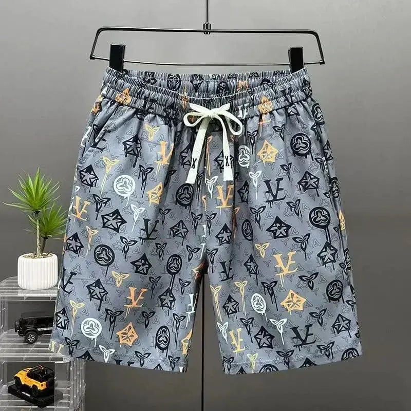 Men’s Floral Swim Shorts Quick-Dry Casual Beachwear