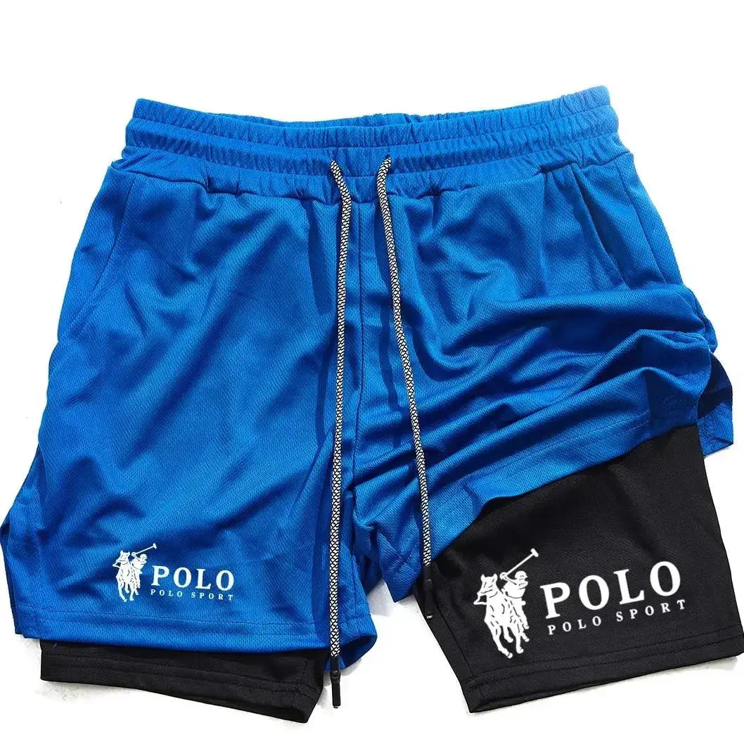 6 Color Men's Quick-Dry 2-in-1 Printed Beach Board Shorts