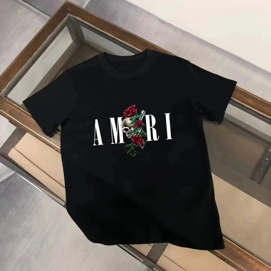 2026 Summer Graphic Print Y2k T-shirt Man Woman Short Sleeved Luxury Tees Clothing Loose Pure Soft Tops Fashion