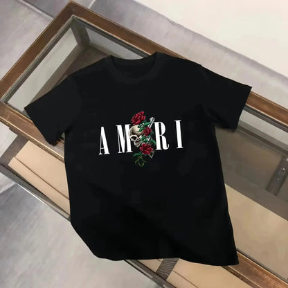 Tricou cu imprimeu floral – Bumbac Premium Montvié Studio