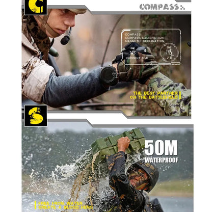 NORTH EDGE APACHE 3 – Ceas Militar Outdoor cu Altimetru, Barometru & Busolă | Rezistent 50M